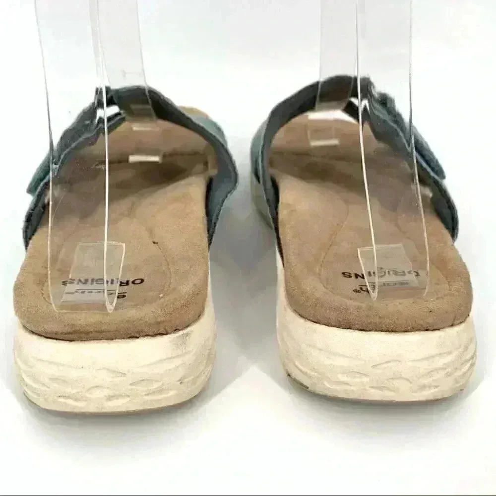 Earth origins sandals size 7 Westfield Waverley moroccan blue suede comfort - Picture 4 of 12